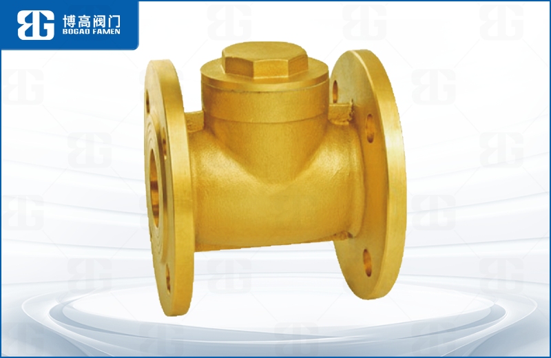 黃銅法蘭(lan)止回閥