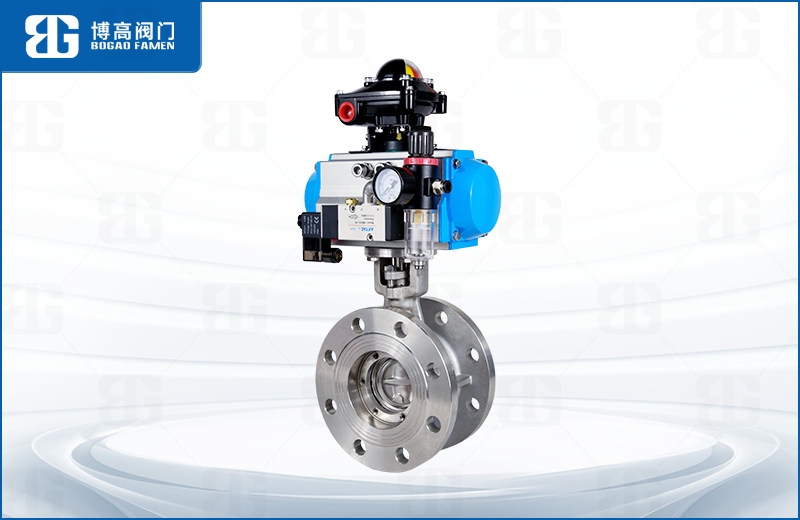 不(bú)鏽鋼氣(qi)動法蘭(lan)中線蝶(dié)閥