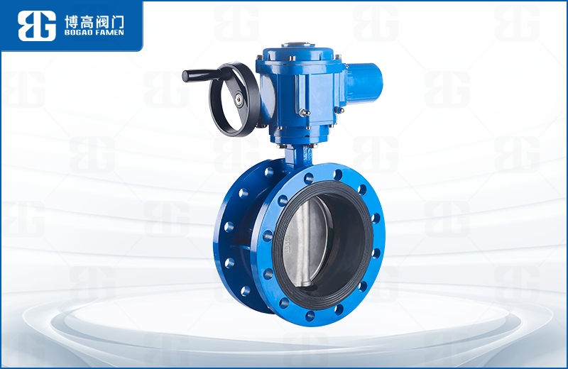 電(dian)動法蘭(lán)中線蝶(die)閥